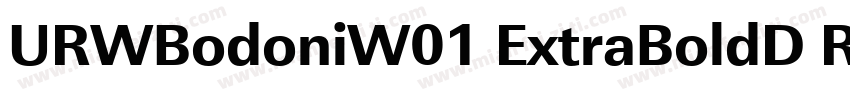 URWBodoniW01 ExtraBoldD Regular字体转换